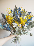 Bouquet jaune et bleu