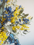 Bouquet jaune et bleu