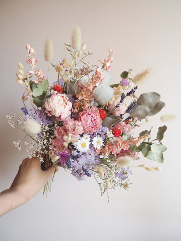 Bouquet rose et parme