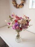 Bouquet + vase ancien