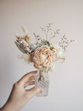 Bouquet + vase ancien