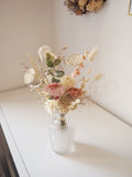 Bouquet + vase ancien