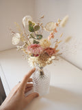 Bouquet + vase ancien