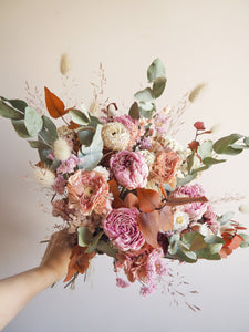 Bouquet rose et pêche