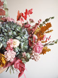 Bouquet bleu et rose