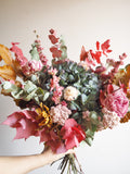 Bouquet bleu et rose