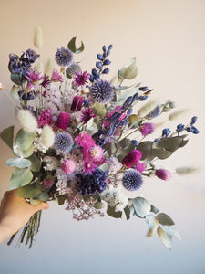 Bouquet bleu et violet