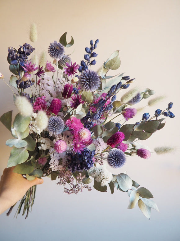 Bouquet bleu et violet