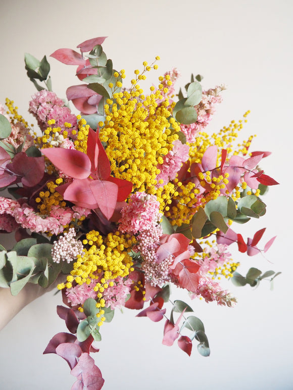 Bouquet rose et jaune