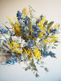 Bouquet jaune et bleu