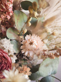 Bouquet rose pêche et blanc