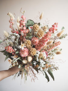 Bouquet rose et beige