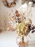 Bouquet + vase ancien