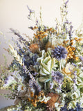 Bouquet vert et bleu