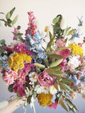 Bouquet pastel multicolore