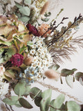 Bouquet vieux rose et bordeaux