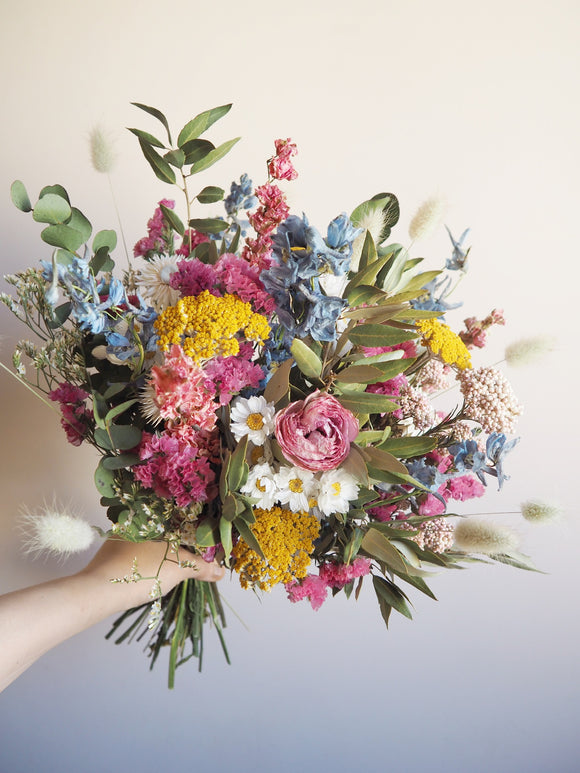 Bouquet pastel multicolore
