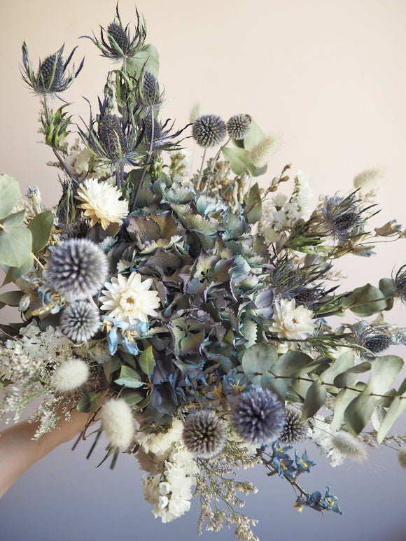 Bouquet bleu et blanc