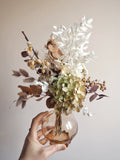 Bouquet + vase ancien