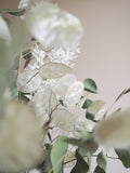 Bouquet vert de gris et blanc
