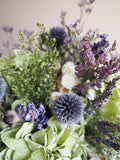 Bouquet vert et bleu