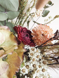 Bouquet vieux rose et bordeaux