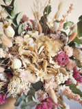 Bouquet beige et vieux rose