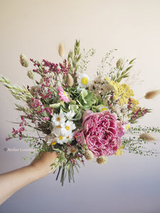 Bouquet rose et jaune
