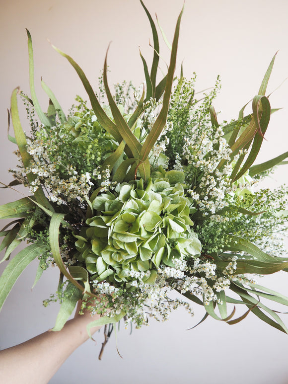 Bouquet vert et blanc