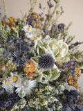 Bouquet vert et bleu