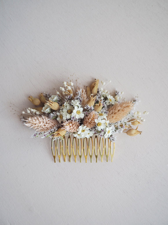 Peigne fleuri