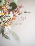 Bouquet rose pêche et blanc