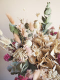 Bouquet beige et vieux rose