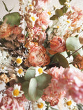 Bouquet rose pêche et blanc