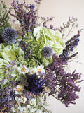 Bouquet vert et bleu