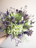 Bouquet vert et bleu