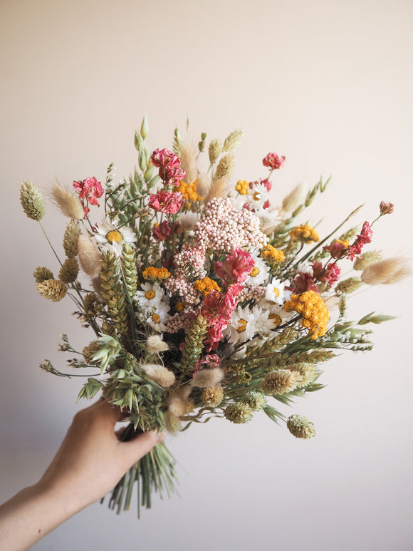 Bouquet rose et jaune