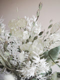 Bouquet vert de gris et blanc