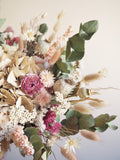 Bouquet beige et vieux rose