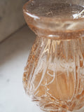 Vase à bulbe en verre rose