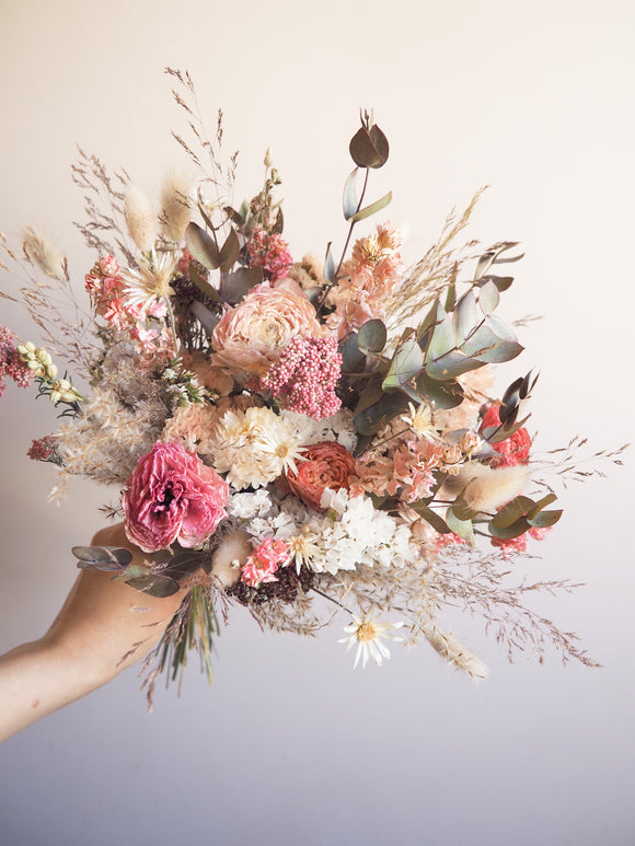 Bouquet rose pêche