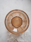 Vase à bulbe en verre rose