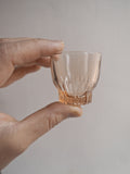 Ensemble de 8 verres à liqueur en verre rose