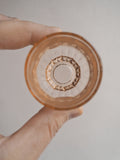 Ensemble de 8 verres à liqueur en verre rose