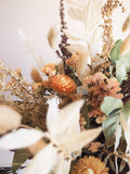 Bouquet saumon et beige