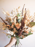 Bouquet saumon et beige