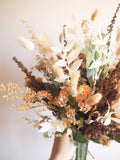 Bouquet saumon et beige