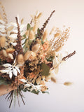 Bouquet saumon et beige